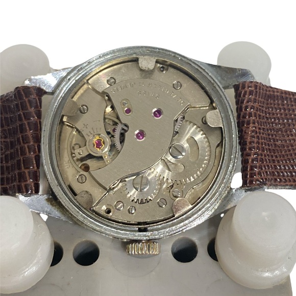 Astra Vintage Watch with Brown Leather Strap - Picture 5 of 6